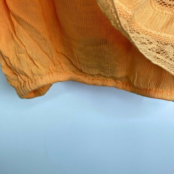 Free People Home Again Tie Back Crop Camisole in Cantaloupe Women’s Size Small - Picture 3 of 11